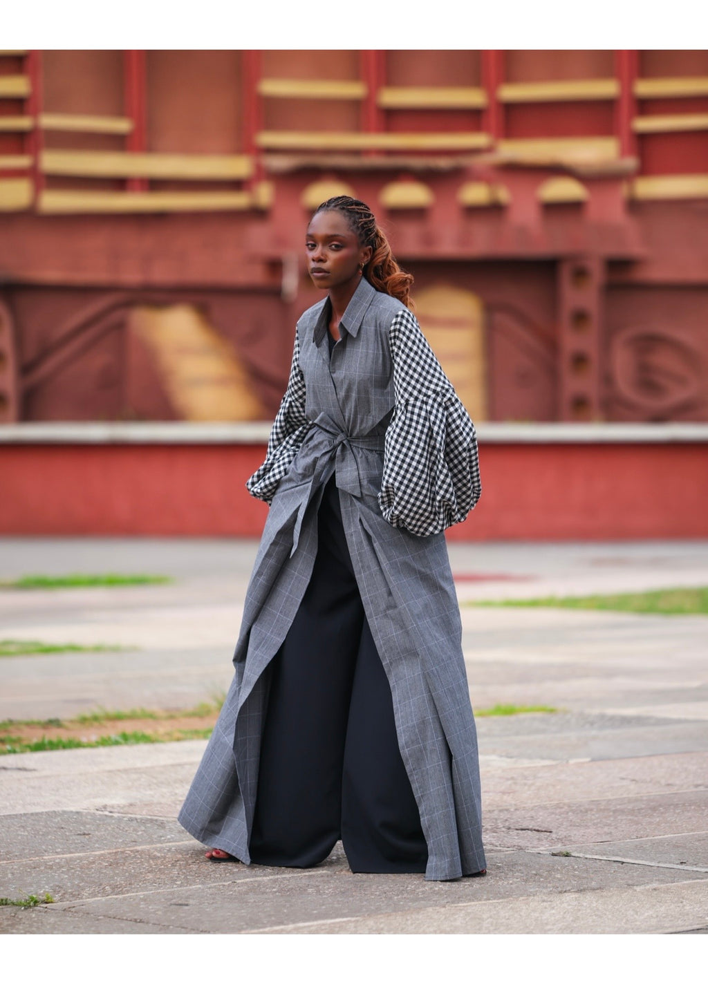 Checkers Noir Dress