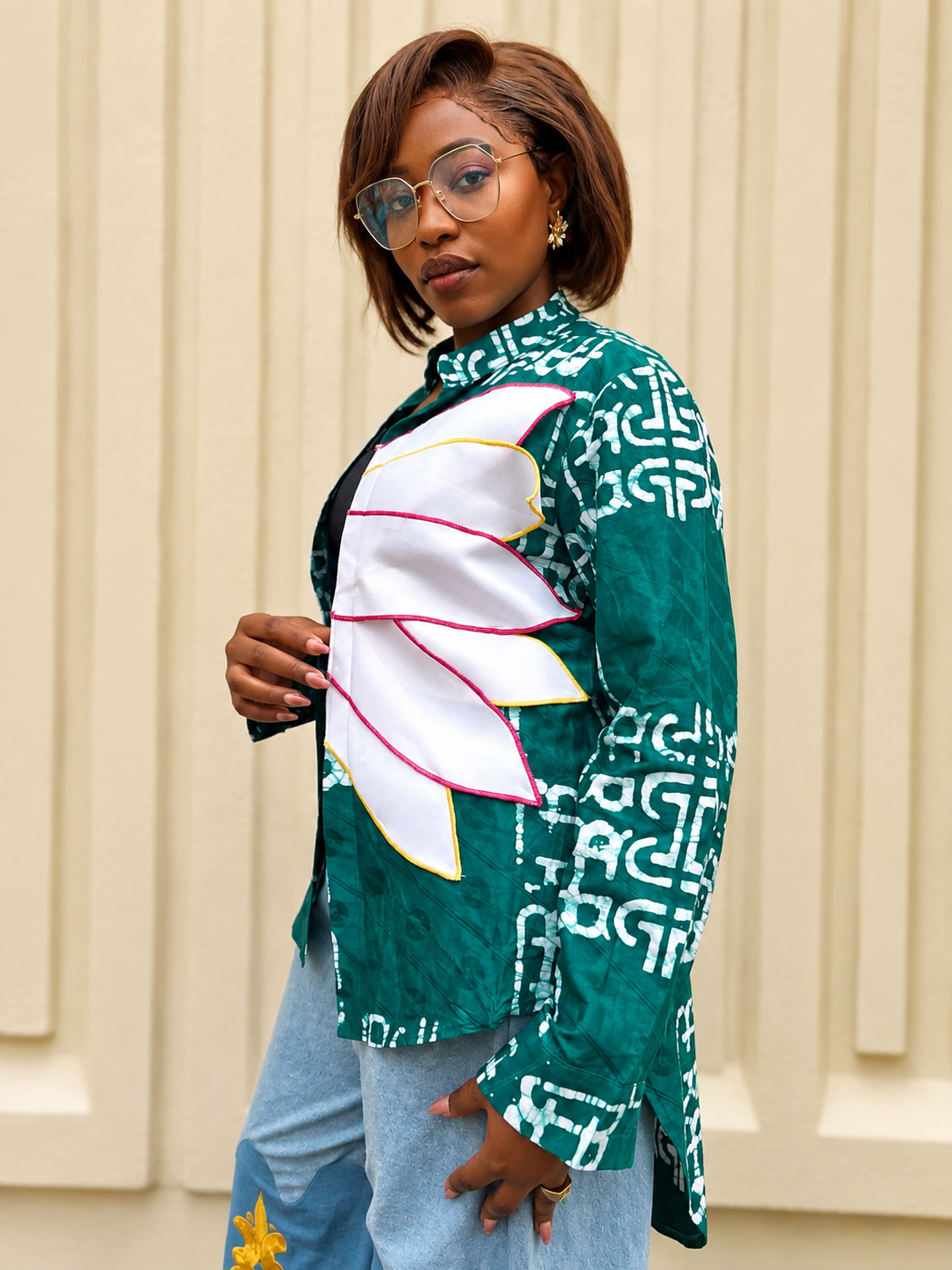 Petal Adire Shirt