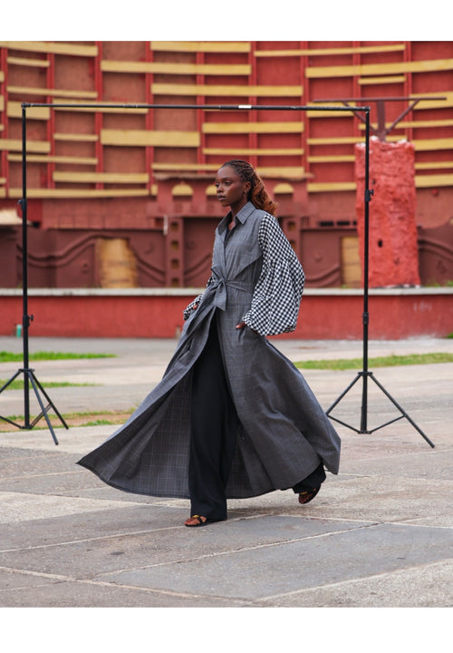 Checkers Noir Dress