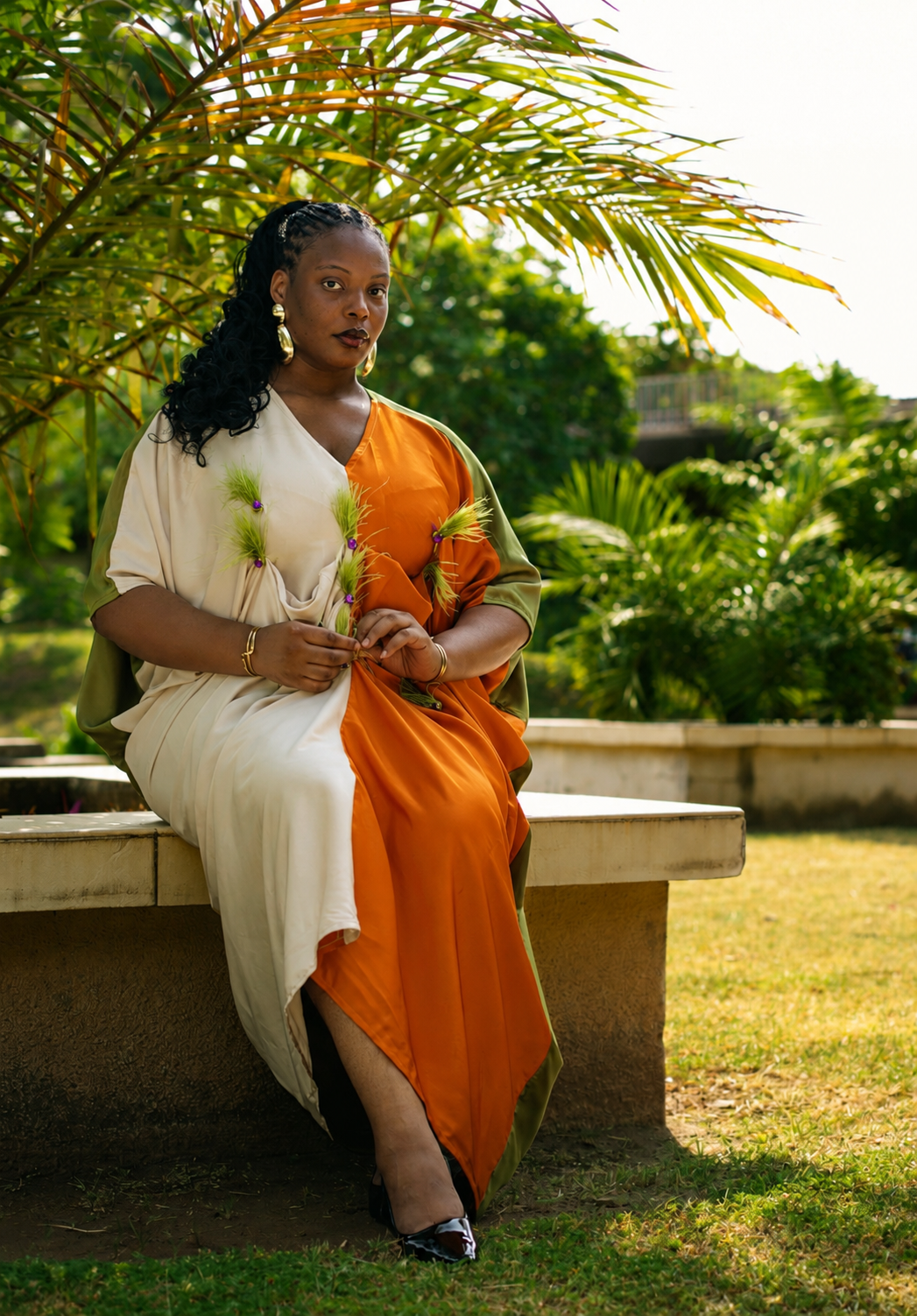 The Feather Silk Boubou