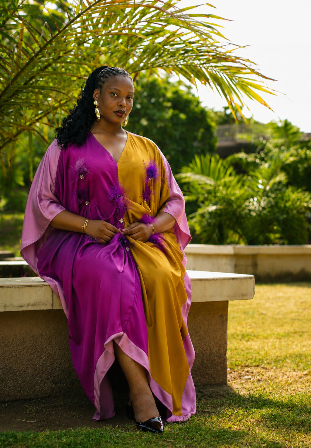 The Feather Silk Boubou
