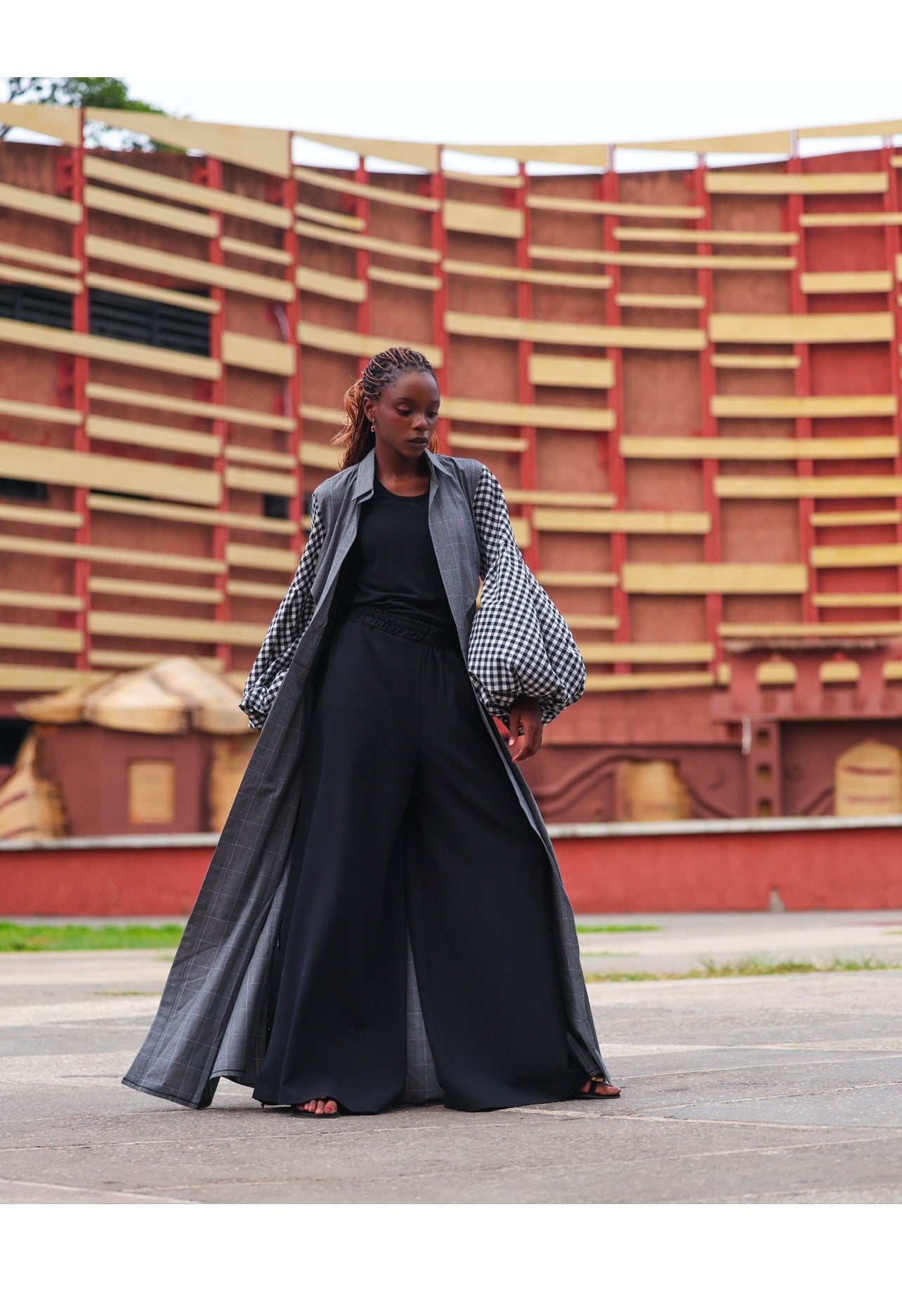 Checkers Noir Dress