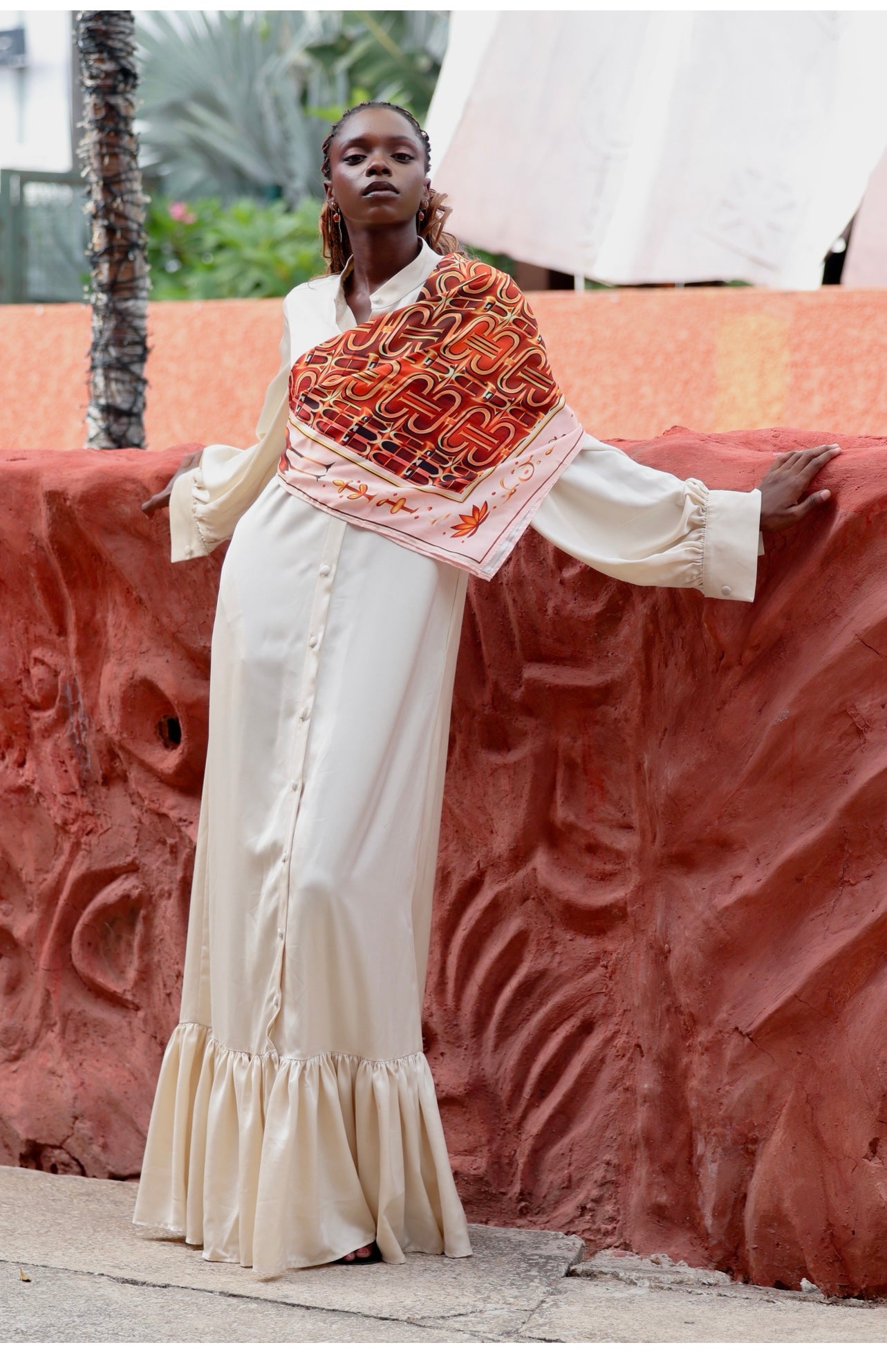 Ivory Silk Dress