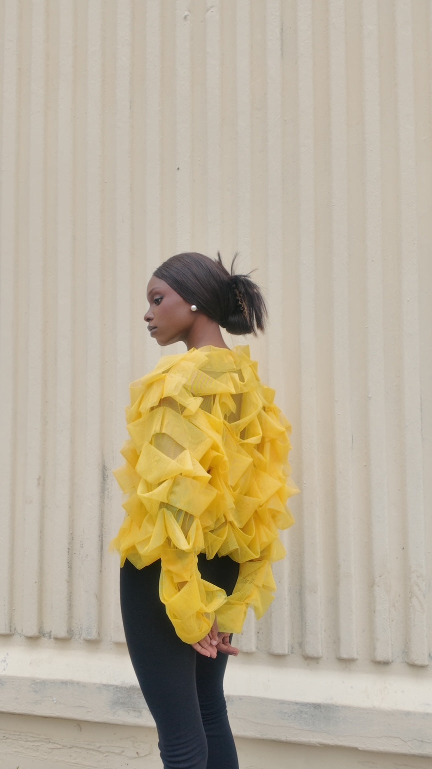 Yellow Lattice Jacket