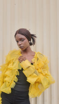 Yellow Lattice Jacket