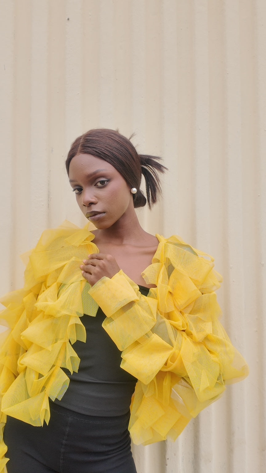 Yellow Lattice Jacket