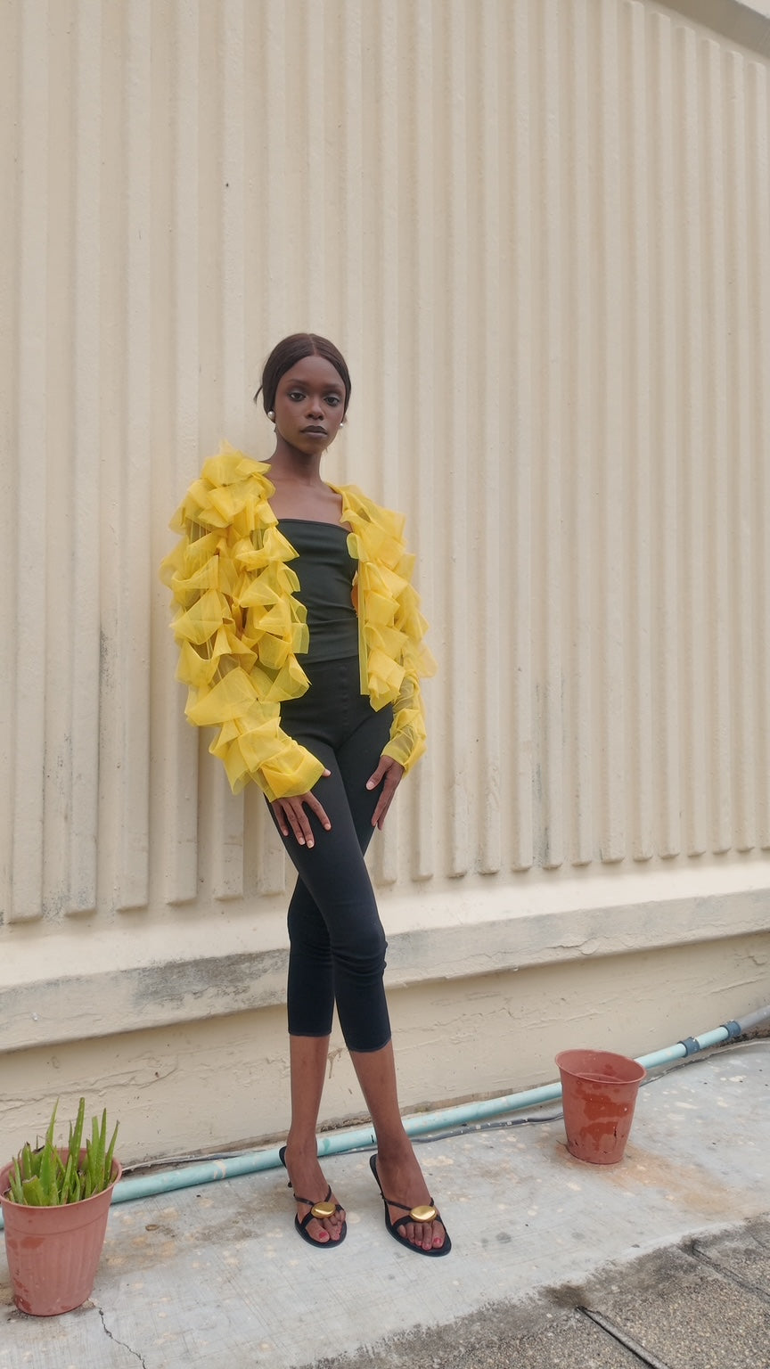 Yellow Lattice Jacket